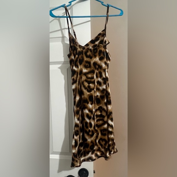 FOREVER 21 LEOPARD PRINT COWL NECK DRESS - Picture 2 of 2